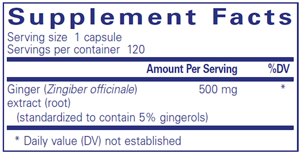 Ginger Extract (Pure Encapsulations)